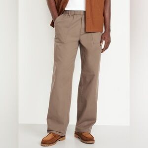 Old Navy Men's Brown Baggy Soft Workwear Pants